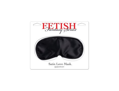 Satin Love Mask Black - 2