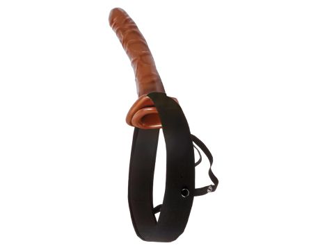 10 Inch Hollow Strap-On Black - 3