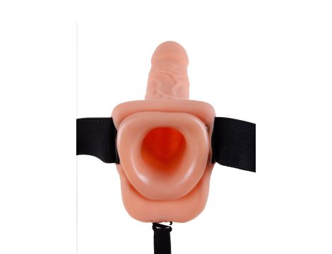 9 inch Hollow Strap-On Balls Light skin tone - 3