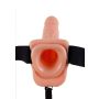 9 inch Hollow Strap-On Balls Light skin tone - 4