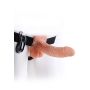 7in. Vibrating Hollow Strap-On Light skin tone - 2