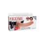 9in. Vibrating Hollow Strap-On Light skin tone - 2