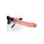 11in. Vibrating Hollow StrapOn Light skin tone - 2