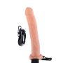 11in. Vibrating Hollow StrapOn Light skin tone - 5