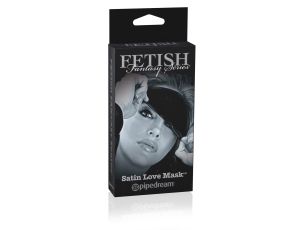 Satin Love Mask Black - image 2