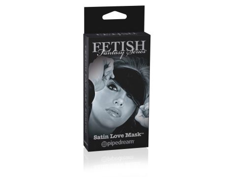 Satin Love Mask Black - 2