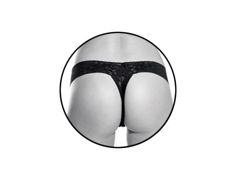 Remote Control Vibrating Panty Black - 3