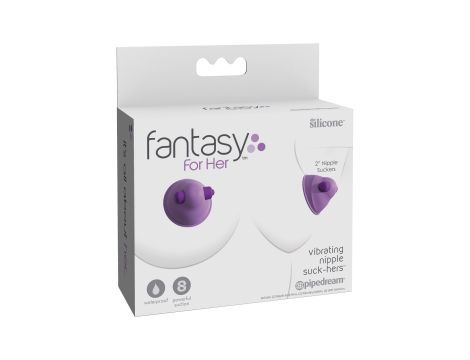 Vibrating Nipple Suck-Hers Purple - 2