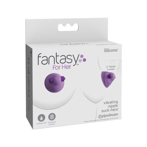 Vibrating Nipple Suck-Hers Purple - 2