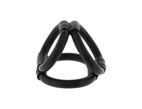 Tri Ring Cock Cage Black