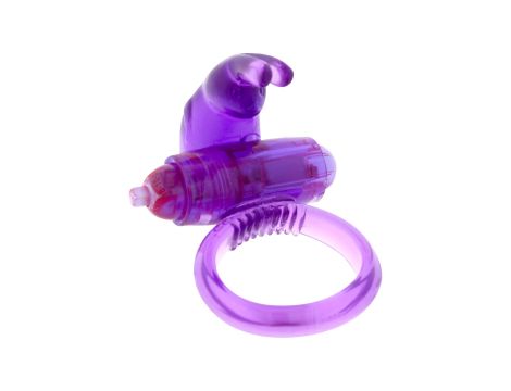 Rabbit Vibrating Cockring Purple - 3