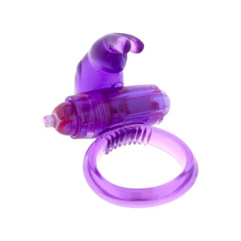 Rabbit Vibrating Cockring Purple - 3