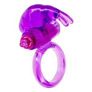 Rabbit Vibrating Cockring Purple