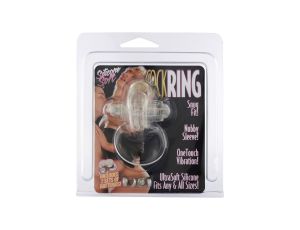 Rabbit Vibrating Cockring Transparent - image 2