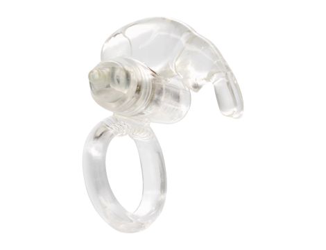 Rabbit Vibrating Cockring Transparent