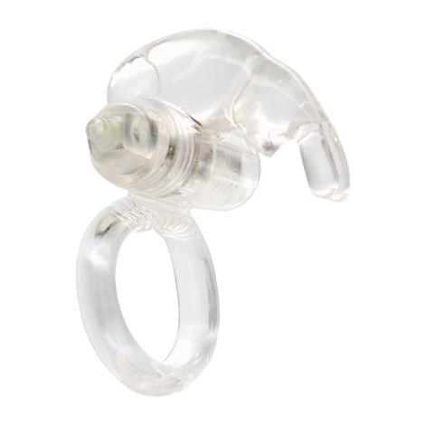 Rabbit Vibrating Cockring Transparent