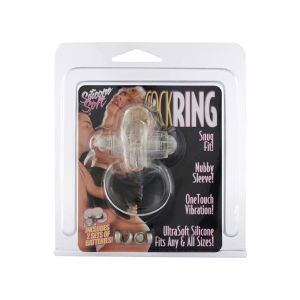 Rabbit Vibrating Cockring Transparent - image 2