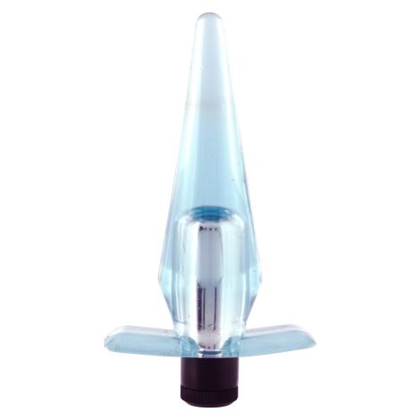 Compact Vibrating Buttplug Transparent