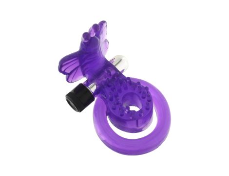 Cock & Ball Ring Butterfly Purple