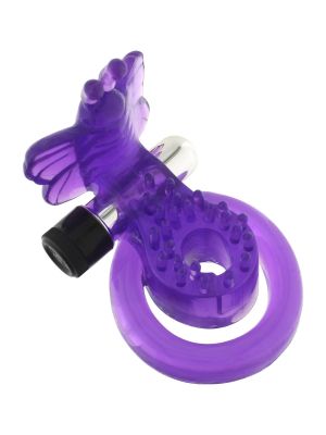 Cock & Ball Ring Butterfly Purple