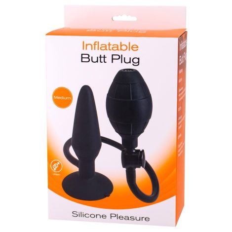 Inflatable Butt Plug M Black - 2