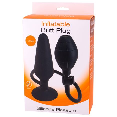 Inflatable Butt Plug L Black - 2