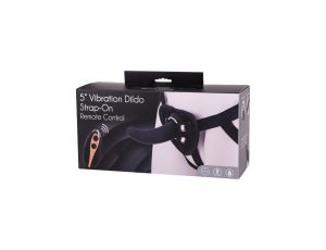 Vibration Dildo Strap-On 5inch Black - image 2