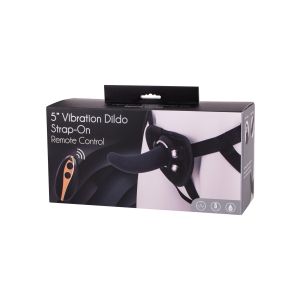 Vibration Dildo Strap-On 5inch Black - image 2