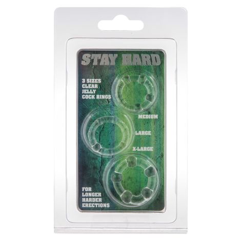 Stay Hard - Three Rings Transparent - 2