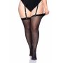 Plus Size Sheer Stockings Black - 3