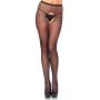 Crotchless Fishnet Pantyhose Black - 2