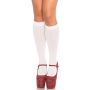 Nylon Knee Highs White - 2