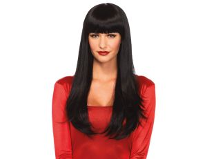 Bangin' long straight wig Black