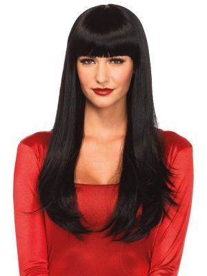 Bangin' long straight wig Black