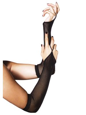 Fishnet Arm Warmers Black