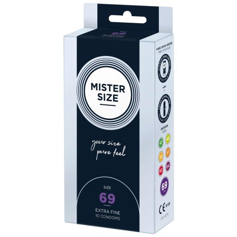 MISTER SIZE 69mm Condoms 10pcs Natural