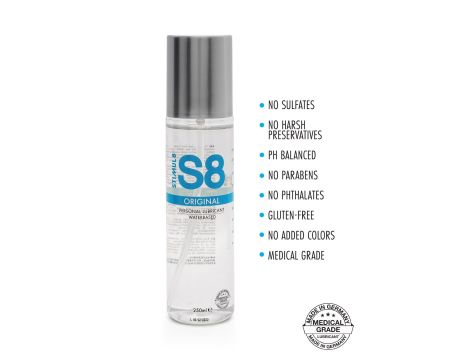 S8 Waterbased Lube 250ml Original - 2