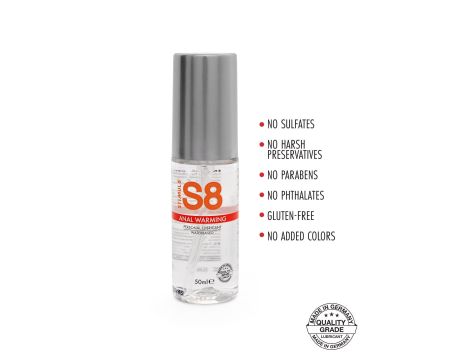 S8 WB Warming Anal Lube 50ml Warming - 2