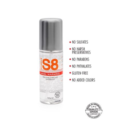 S8 WB Warming Anal Lube 125ml Warming - 2