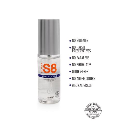 S8 WB Cooling Anal Lube 50ml Cooling - 2