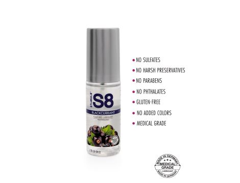 S8 WB Flavored Lube 50ml Blackcurrant - 2