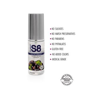 S8 WB Flavored Lube 50ml Blackcurrant - image 2