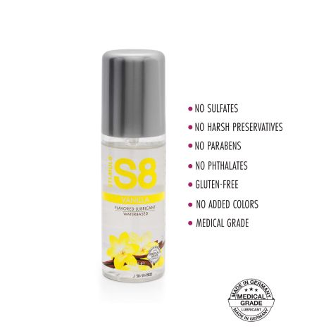 S8 WB Flavored Lube 125ml Vanilla - 2