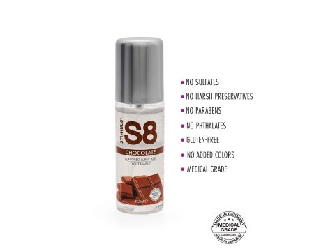 S8 WB Flavored Lube 125ml Chocolate - 2