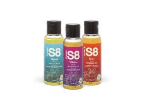 S8 Massage Oil Box 3x 50ml Multi flavour - image 2