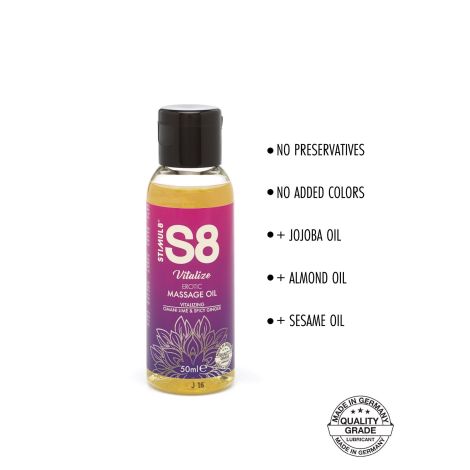 S8 Massage Oil Box 3x 50ml Multi flavour - 3