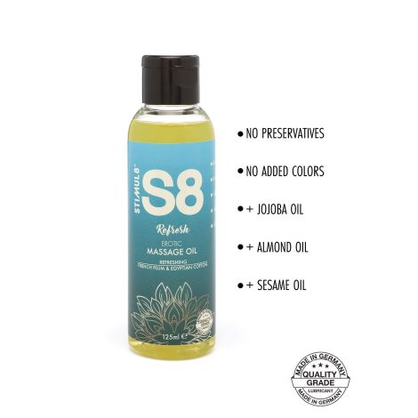 S8 Massage Oil 125ml French Plum & Egyptian Cotton - 2