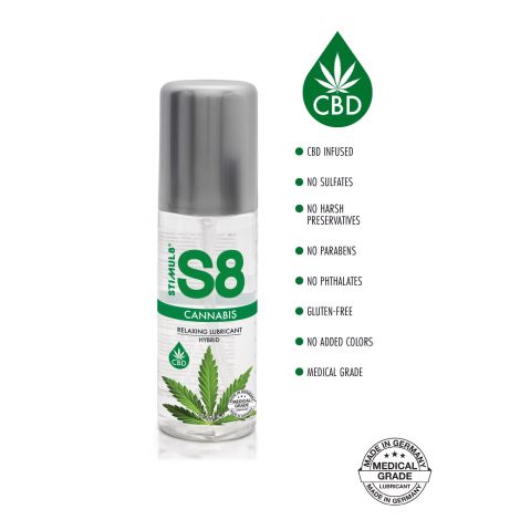 S8 Hybrid Cannabis Lube 125ml Cannabis - 2