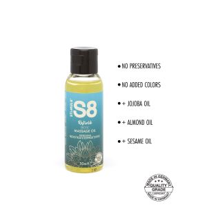 S8 Massage Oil 50ml French Plum & Egyptian Cotton - image 2