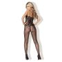 Bielizna-Bodystocking Czarny S/M """"Kiss Me"""" - 2